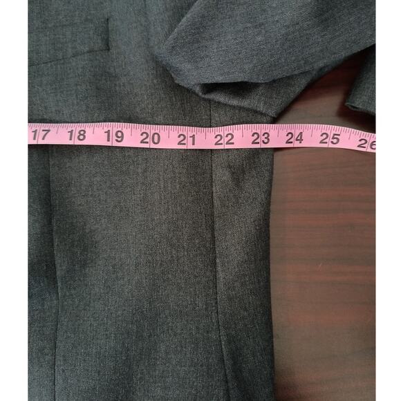 Lauren Ralph Lauren 100% Wool Blazer Jacket Men's Sz 46L Gray 2 Button - Picture 8 of 15